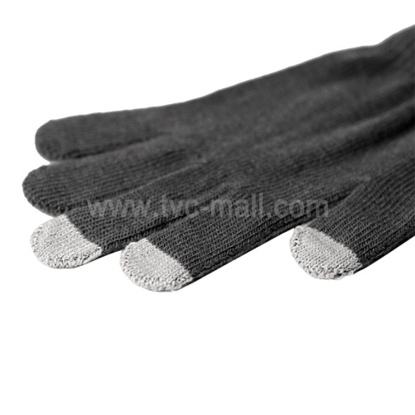 Unisex Capacitive Touch Screen Knit Gloves for iPhone 4S For iPad 2 For Samsung etc - Grey