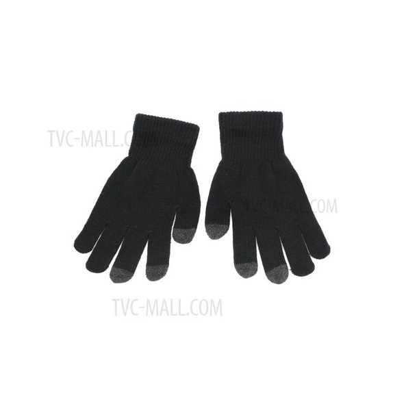 Interwoven Touch Screen Gloves for iPhone iPad and Capacitive Touchscreen Devices;Black