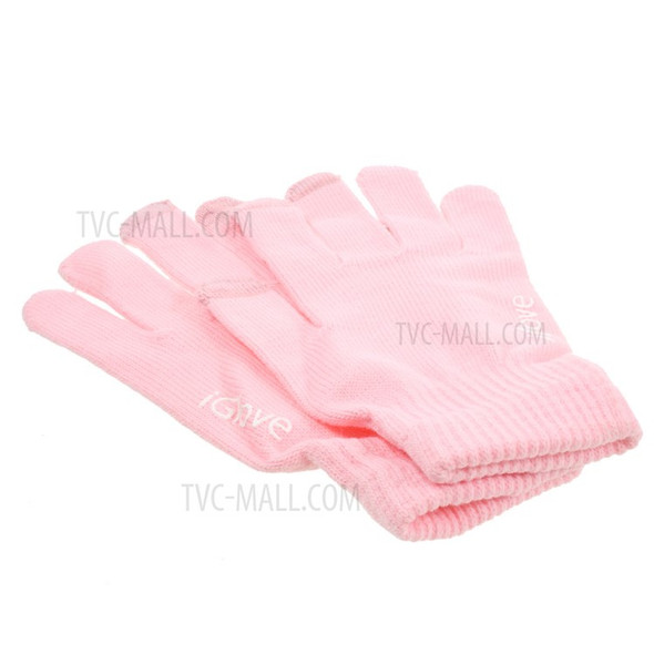 Interwoven Touch Screen Gloves for iPhone iPad and Capacitive Touchscreen Devices;Pink