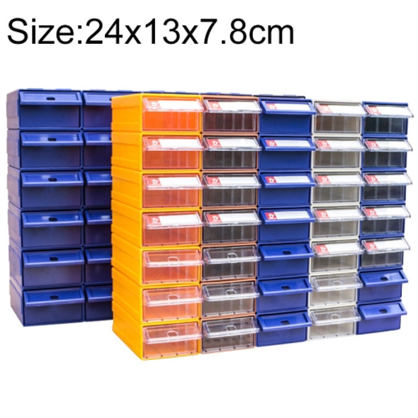 Thickened Combined Plastic Parts Cabinet Drawer Type Component Box Building Block Material Box Hardware Box, Random Color Delivery, Size: 24cm x 13cm x 7.8cm