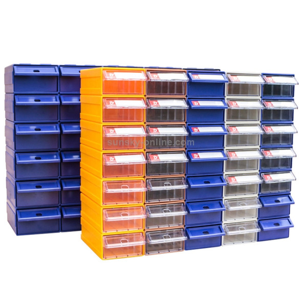 Thickened Combined Plastic Parts Cabinet Drawer Type Component Box Building Block Material Box Hardware Box, Random Color Delivery, Size: 24cm x 13cm x 7.8cm