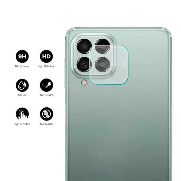 ENKAY HAT-PRINCE For Samsung Galaxy M33 5G (Global Version)/M53 5G 0.2mm Full Glue Camera Lens Protector 9H Hardness High Aluminum-silicon Glass Film