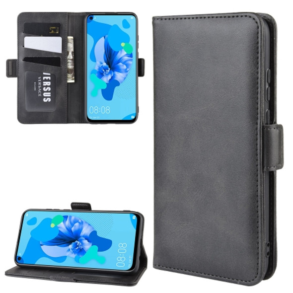 Wallet Stand Leather Cell Phone Case for Huawei P20 Lite 2019 / Nova 5i?with Wallet & Holder & Card Slots(Black)