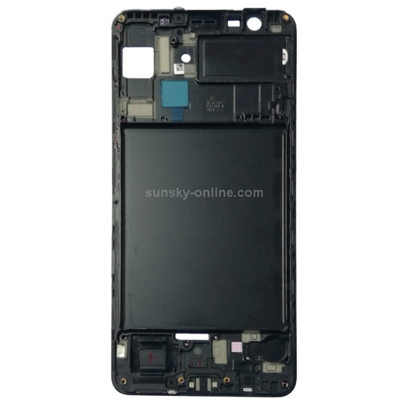 Front Housing LCD Frame Bezel Plate for Galaxy A7 (2018) / A750(Black)