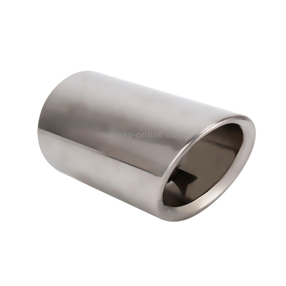 Car Styling Stainless Steel Exhaust Tail Muffler Tip Pipe for VW Volkswagen 1.2T Swept Volume(Silver)
