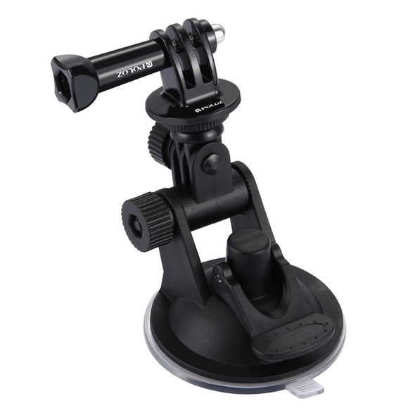 PULUZ Car Suction Cup Mount with Screw & Tripod Mount Adapter & Storage Bag for GoPro NEW HERO /HERO7 /6 /5 /5 Session /4 Session /4 /3+ /3 /2 /1, DJI Osmo Action, Xiaoyi and Other Action Cameras