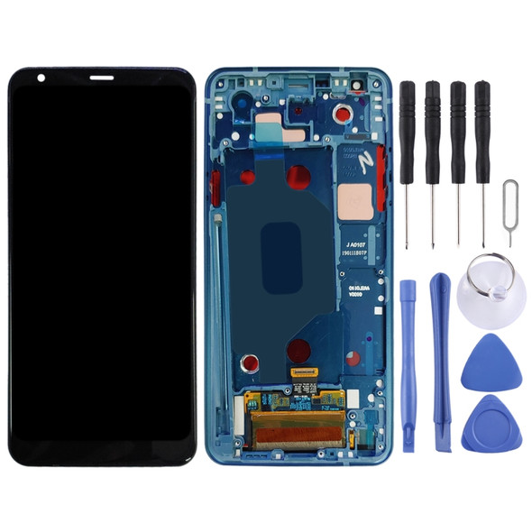 LCD Screen and Digitizer Full Assembly with Frame for LG Stylo 4 / Q Stylo 4 / Q710 / Q710MS / Q710CS(Blue)