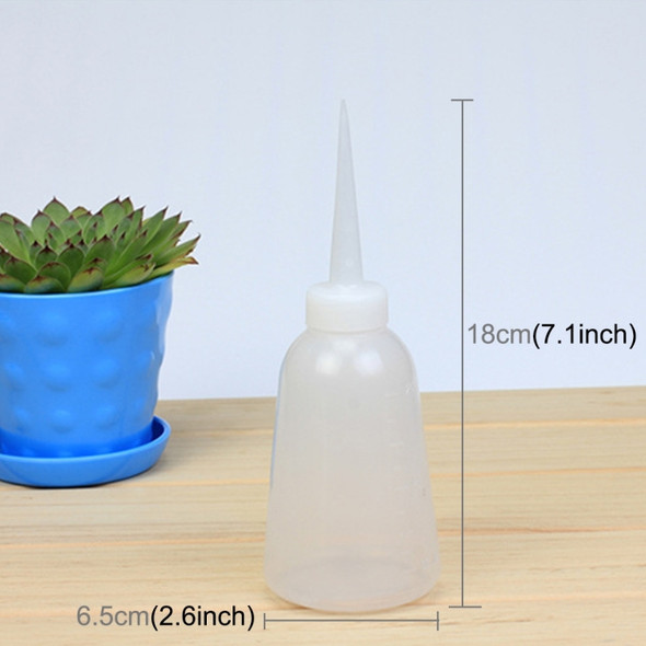 Large Drops Straight Mouth Bottle Pouring Kettle Succulents Tools Washing Plastic Bottles Alcohol Bottles, Capacity: 250ml