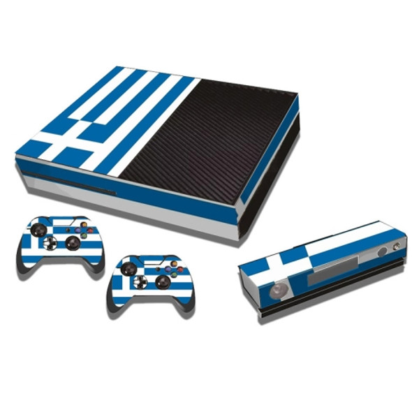 Greek Flag Pattern Decal Stickers for Xbox One Game Console