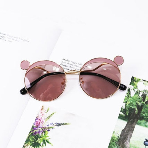 Fashion Kids Mouse Shape Sunglasses Children Tint Lens Ultraviolet-proof Polarized Sunglasses(Brown)