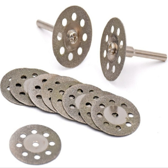 10 Saw Blade 2 Connecting rod 8 Holes Emery Cutting Chip Jade  Saw Blade Electric Grinder Accessories, Size:30MM