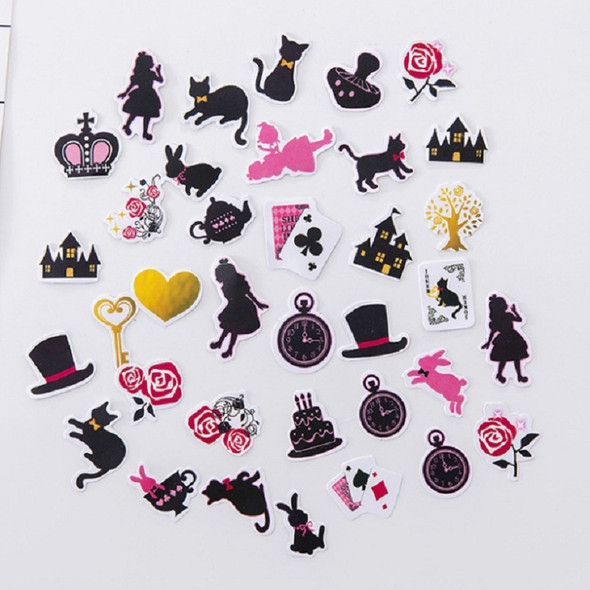2 Packs Hand Account Sticker Animal Series Castle Sticker Cutbook Making Material(Girl's Dream)