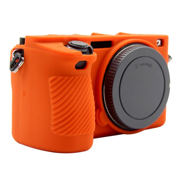 PULUZ Soft Silicone Protective Case for Sony ILCE-6500(Orange)