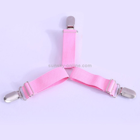 4 PCS  Adjustable Bedspread Tablecloth Curtain Sofa Cover Holder Tent Metal Fixed Clips(Pink)