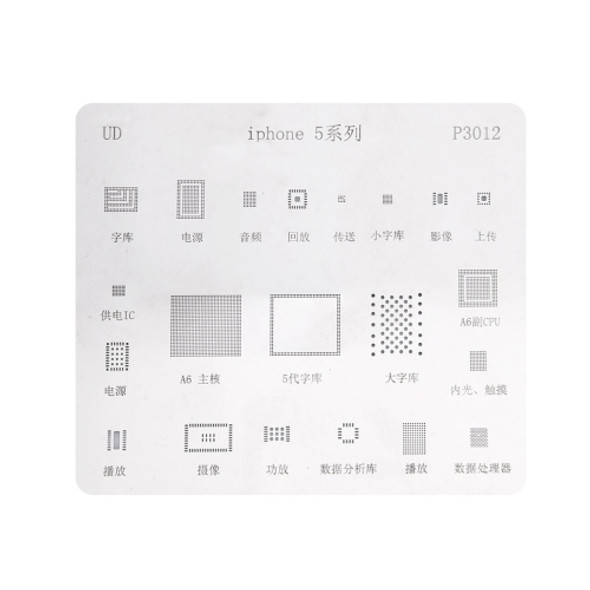 Mobile Phone Rework Repair BGA Reballing Stencils For iPhone 5