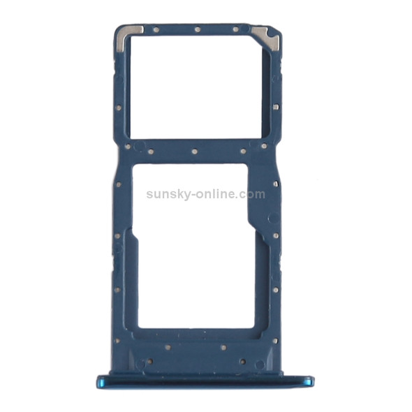 SIM Card Tray + SIM Card Tray / Micro SD Card Tray for Huawei P Smart+ (2019) (Blue)