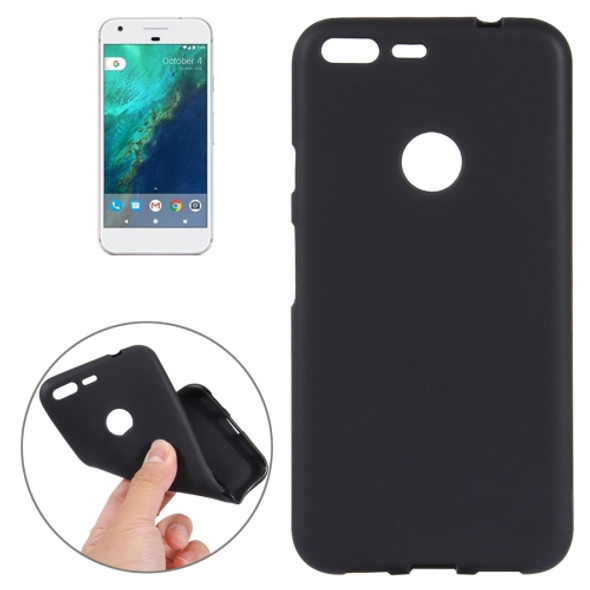 For Google Pixel XL Soft TPU Protective Back Cover Case (Black)