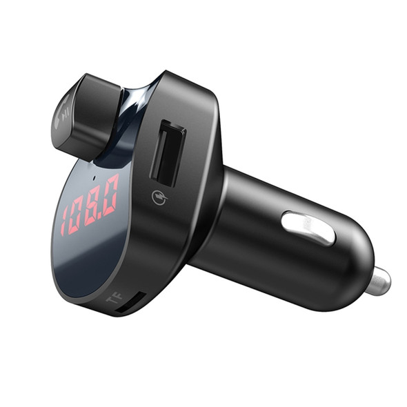 BBL08 Dual USB Charging Smart Bluetooth FM Transmitter MP3 Music Player Car Kit, Support Hands-Free Call  & TF Card & U Disk