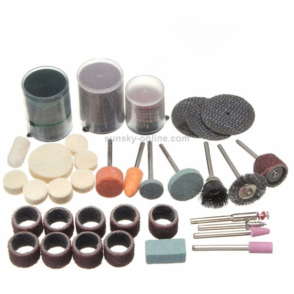 105 PCS Electric Grinder Accessories Set Grinding Head Double Mesh Slicing Sandpaper Ring Resin Slice Wool Grinding Head