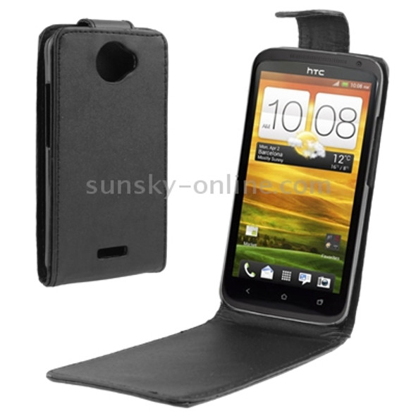 High Quality Leather Case for HTC One X / Edge / S720e (Black)