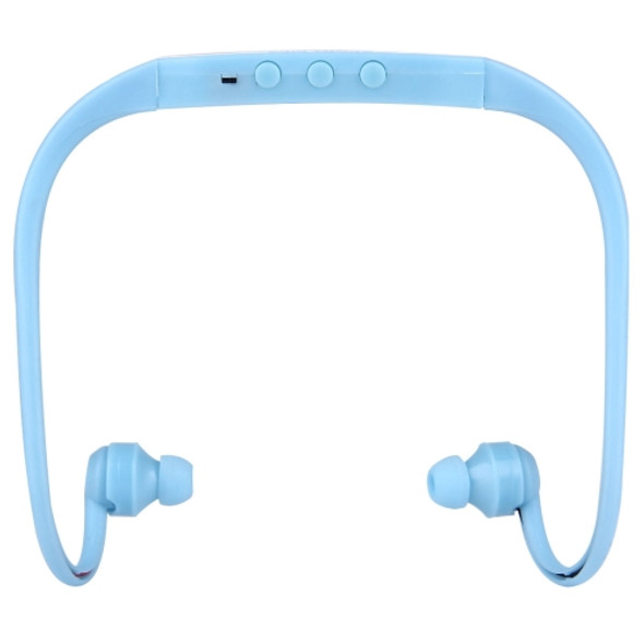 506 Life Waterproof Sweatproof Stereo Wireless Sports Earbud Earphone In-ear Headphone Headset with Micro SD Card Slot, For Smart Phones & iPad & Laptop & Notebook & MP3 or Other Audio Devices, Maximum SD Card Storage: 8GB(Blue)