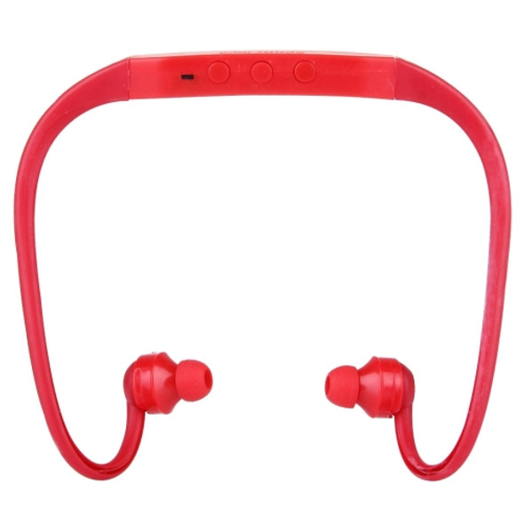 506 Life Waterproof Sweatproof Stereo Wireless Sports Earbud Earphone In-ear Headphone Headset with Micro SD Card Slot, For Smart Phones & iPad & Laptop & Notebook & MP3 or Other Audio Devices, Maximum SD Card Storage: 8GB(Red)