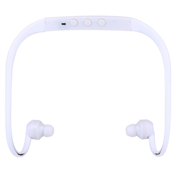 506 Life Waterproof Sweatproof Stereo Wireless Sports Earbud Earphone In-ear Headphone Headset with Micro SD Card Slot, For Smart Phones & iPad & Laptop & Notebook & MP3 or Other Audio Devices, Maximum SD Card Storage: 8GB(White)