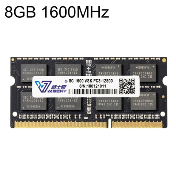 Vaseky 8GB 1600MHz PC3-12800 DDR3 PC Memory RAM Module for Laptop