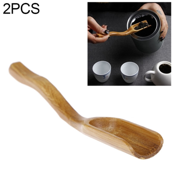 2 PCS Bamboo Tea Coffee Spoon Teaspoon Scoop Chinese Kung Fu Tool