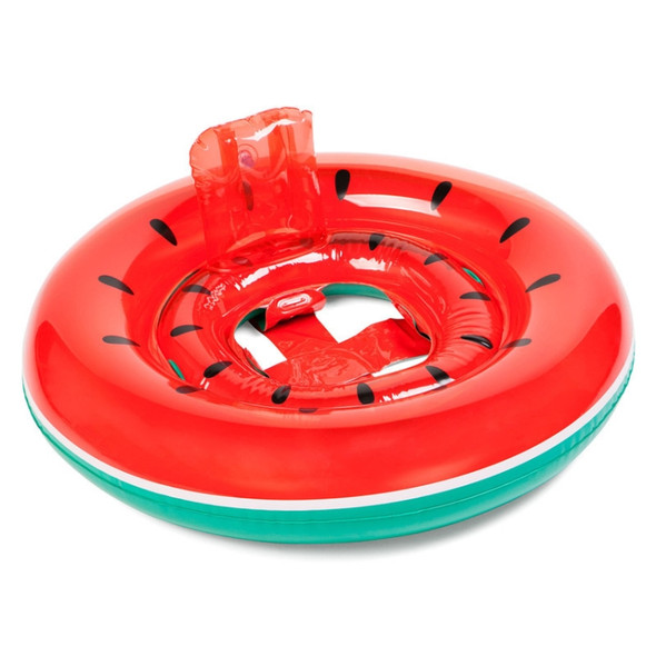 Kids Summer Water Fun Inflatable Watermelon Shaped Pool Ride-on Swimming Ring Floats, Outer Diameter: 87cm