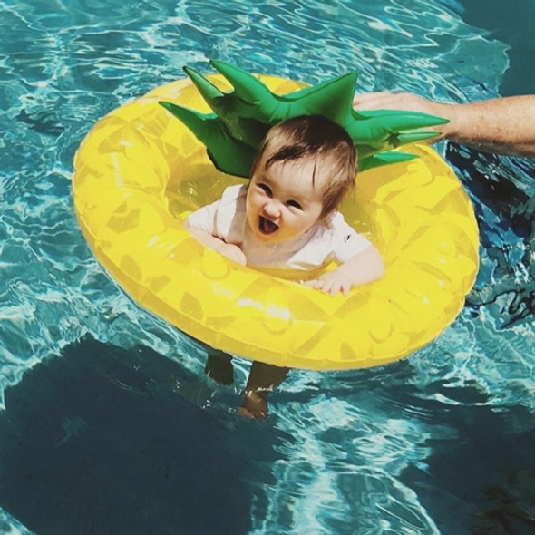 Kids Summer Water Fun Inflatable Pineapple Shaped Pool Ride-on Swimming Ring Floats, Outer Diameter: 87cm