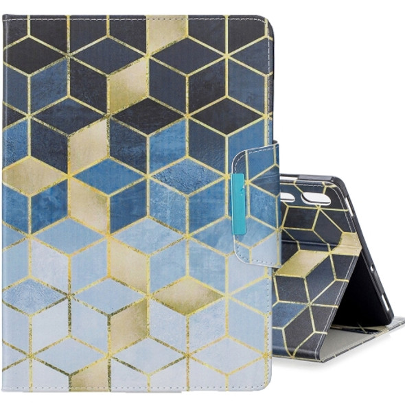 For Galaxy Tab S6 T860 Colored Drawing Pattern Horizontal Flip Leather Case with Holder & Card Slot & Wallet(Diamond)