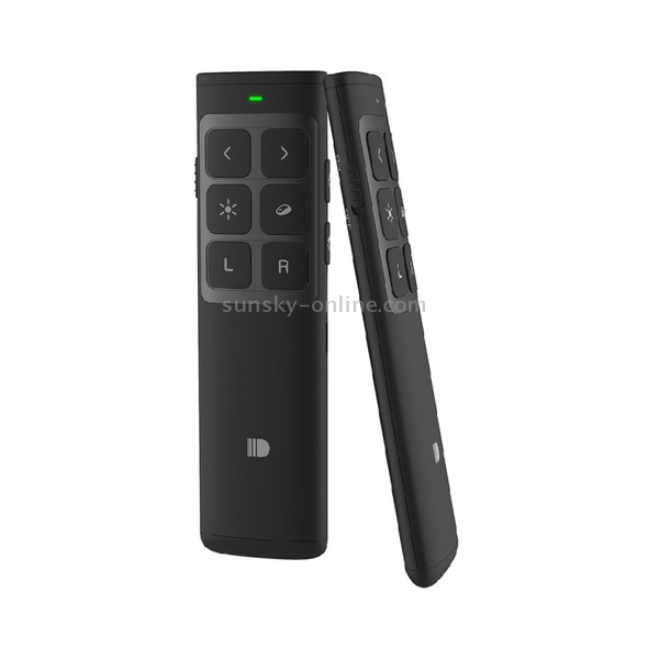 Doosl DSIT014 2.4GHz Rechargeable New Edition PowerPoint Presentation Remote Control Multi-functional Laser Pointer with Electronic Mark & Mark Clear & Volume Adjust Function for PowerPoint / Keynote / Prezi, Control Distance: 100m(Black)