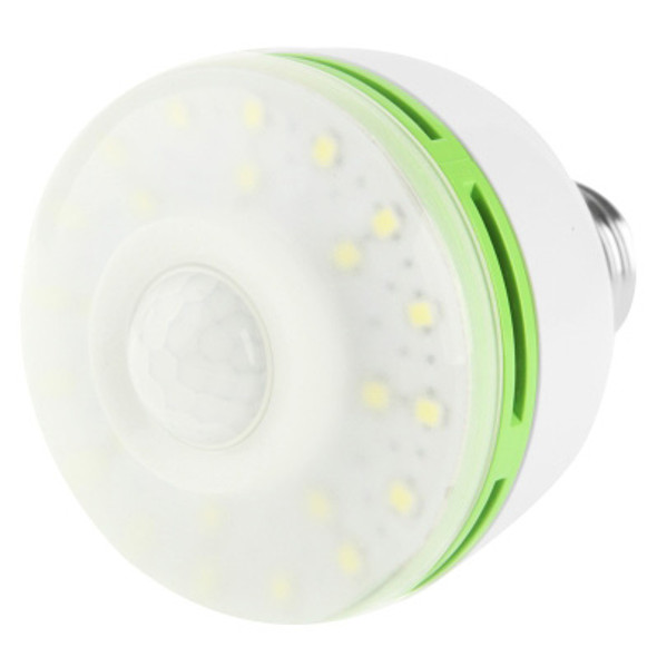 6W Human Sensor Light Lamp, White Light, 48 LED, Base Type: E27