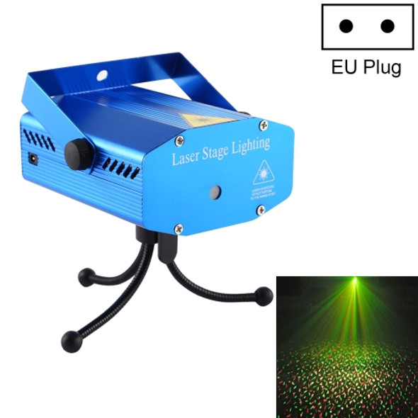 Mini Laser Stage Lighting Holographic Laser Star Projector without Remote Control(EU Plug)