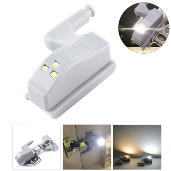 0.3W Universal Inner Hinge LED Sensor lamp Cupboard 3 LEDs Night light Auto ON/OFF Bulb(White Light)