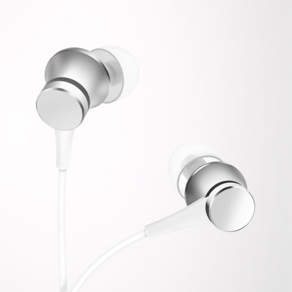 Original Xiaomi Mi In-Ear Headphones Basic Earphone with Wire Control + Mic, Support Answering and Rejecting Call, For Samsung, HTC, Sony, Xiaomi, Huawei and other Smart Phones(Silver)