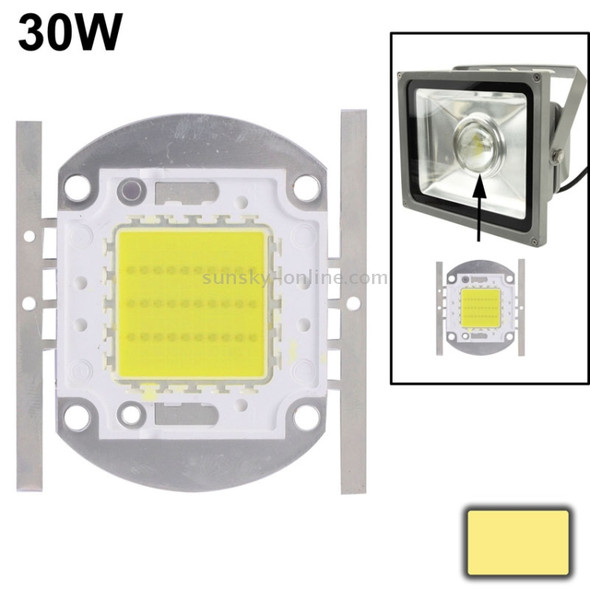 30W High Power Warm White LED Lamp, Luminous Flux: 2500lm(Warm White)