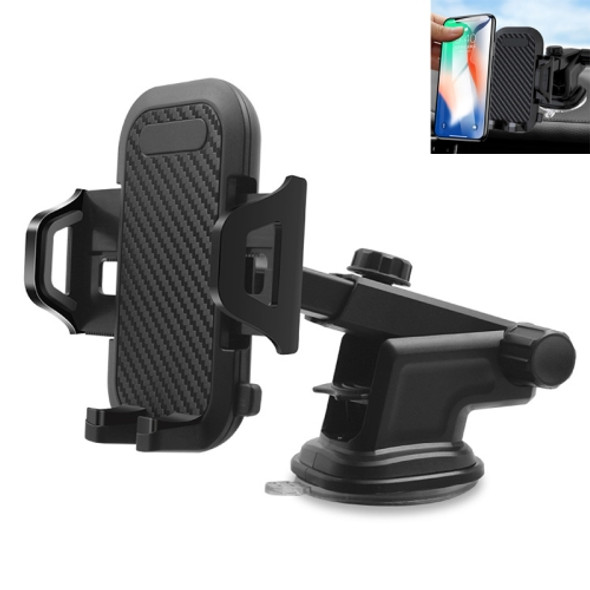 Multi-function Vehicle Navigation Frame Suction Cup Car Mount Phone Holder(Black)