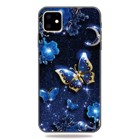 Pattern Printing Embossment TPU Mobile Case For iPhone 11 Pro Max(Kingdee)