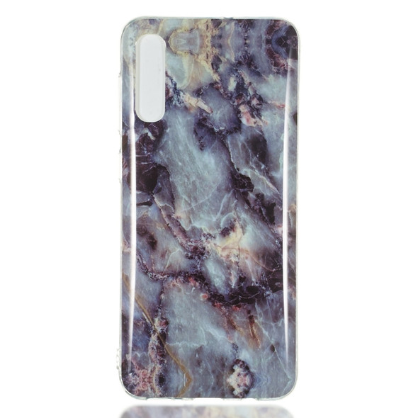 Coloured Drawing Pattern IMD Workmanship Soft TPU Protective Case For Galaxy A50(Grey Marble)