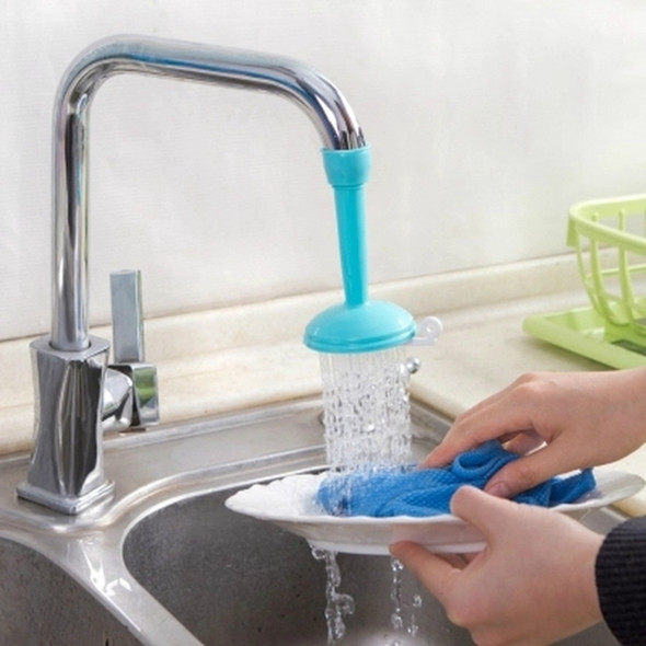 2 PCS Faucet Splash Water-saving Shower Bath Adjustable Valve Filter Water Saving Devices, Large Size: 6.5 x 10.5cm, Suitable for 17mm Diameter Round Faucets(Blue)