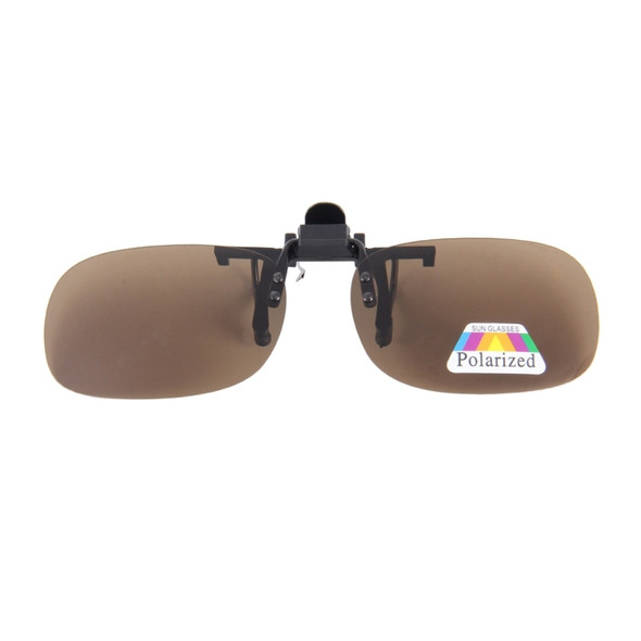 Polarized Clip-on Flip Up Plastic Clip Sunglasses Lenses Glasses Unbreakable Driving Fishing Outdoor Sport