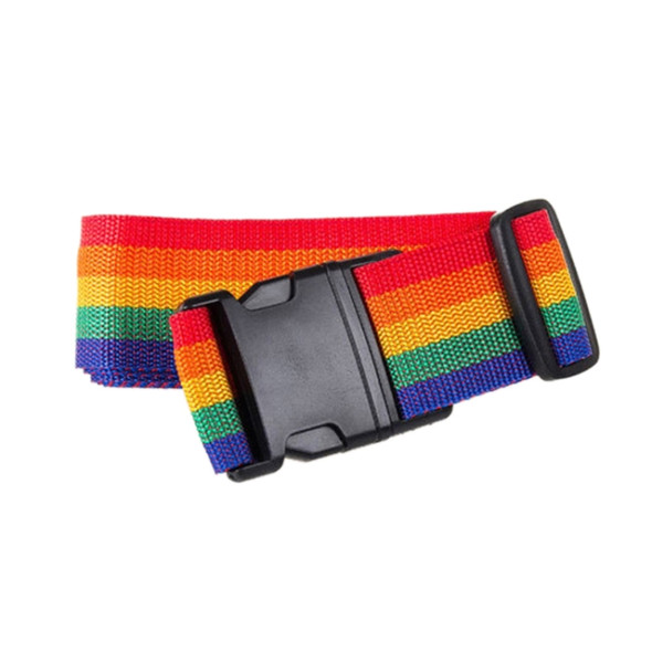 Cross Rainbow Elastic Telescopic Bag Bungee Luggage Packing Belt Travel Luggage Fixed Strap (Colour)