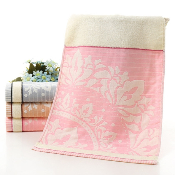 32-Strand Cotton Printed Towel(Pink)