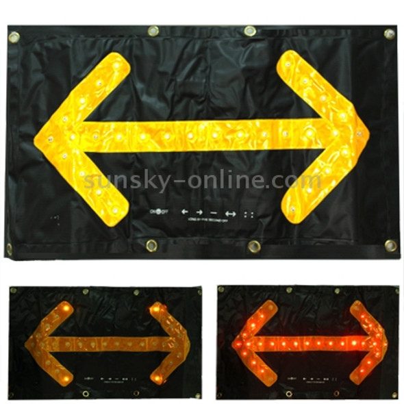 30 LED Car Safety Hazard Traffic Two-way Arrow Direction with Key Indicator Switch Signal Sign