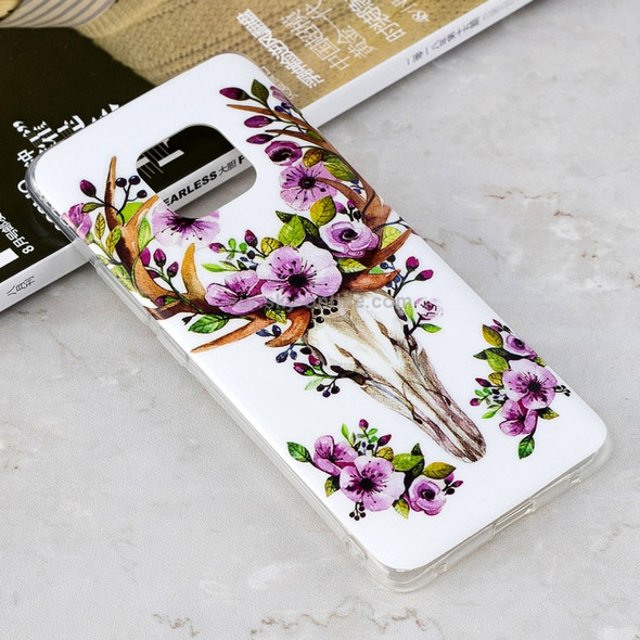 Luminous Sika Deer Pattern Shockproof TPU Protective Case for Huawei Mate 20 Pro
