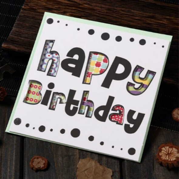 5 PCS Creative Cutout Beautiful Birthday Greeting Card(Happy Birthday)