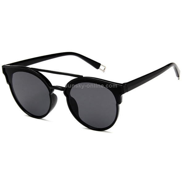 Cat Eye Women Retro Sunglasses Lady Eyewear(Black+Gray)