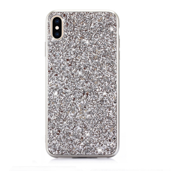 Glitter Powder TPU Case for  iPhone XS Max (Silver)